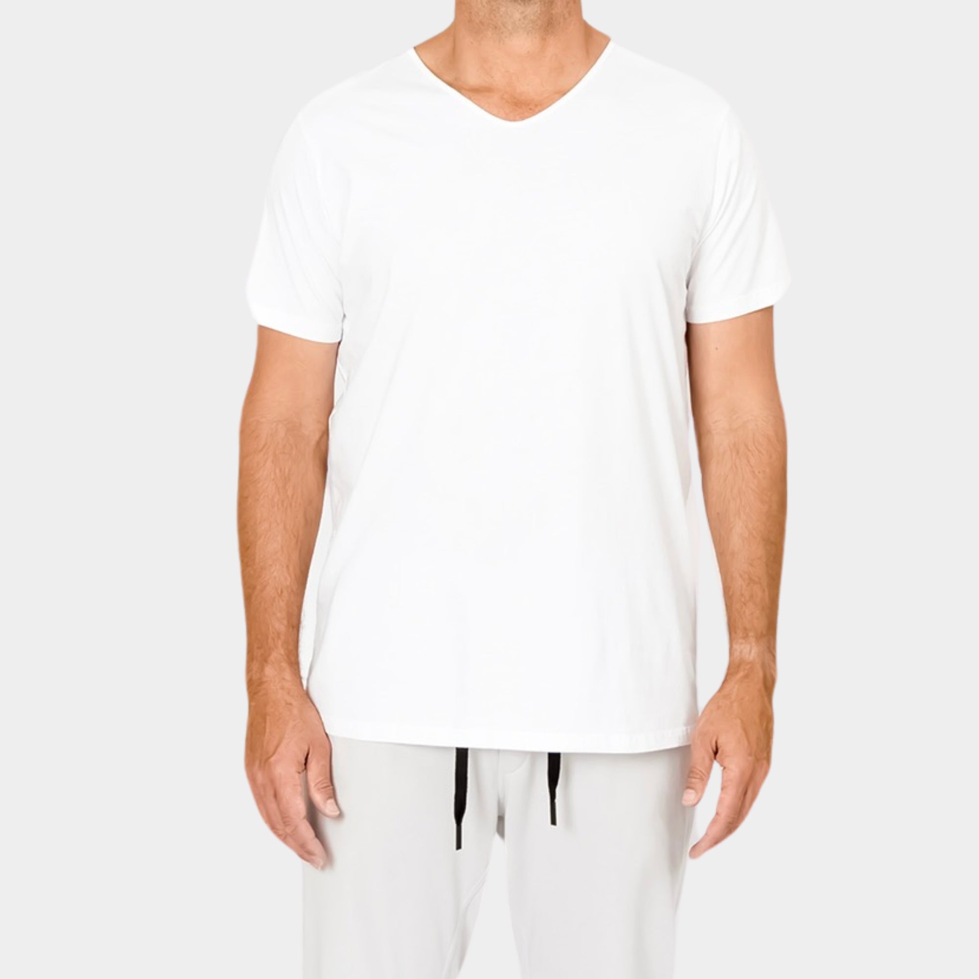 THE V-NECK TEE - White